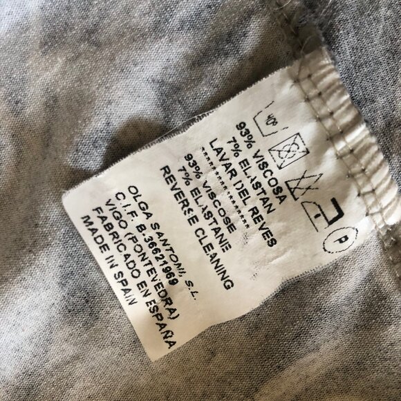 OLGA SANTONI Abstract Floral Print Open Front Cardigan Made in SPAIN Sz L - Picture 6 of 6